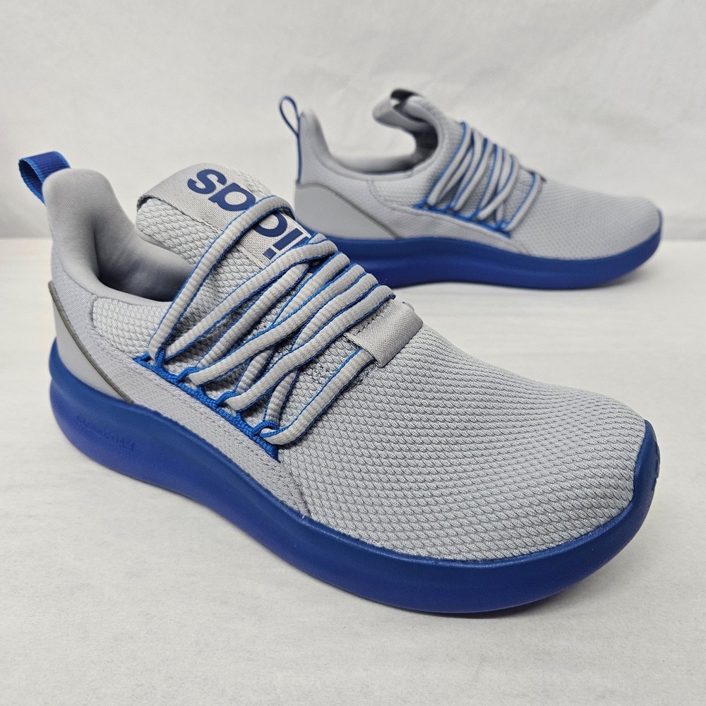 Adidas Lite Racer Adapt 7.0 K Athletic Sneakers JS5016 Grey Blue Kids Size 5.5 - Picture 2 of 10